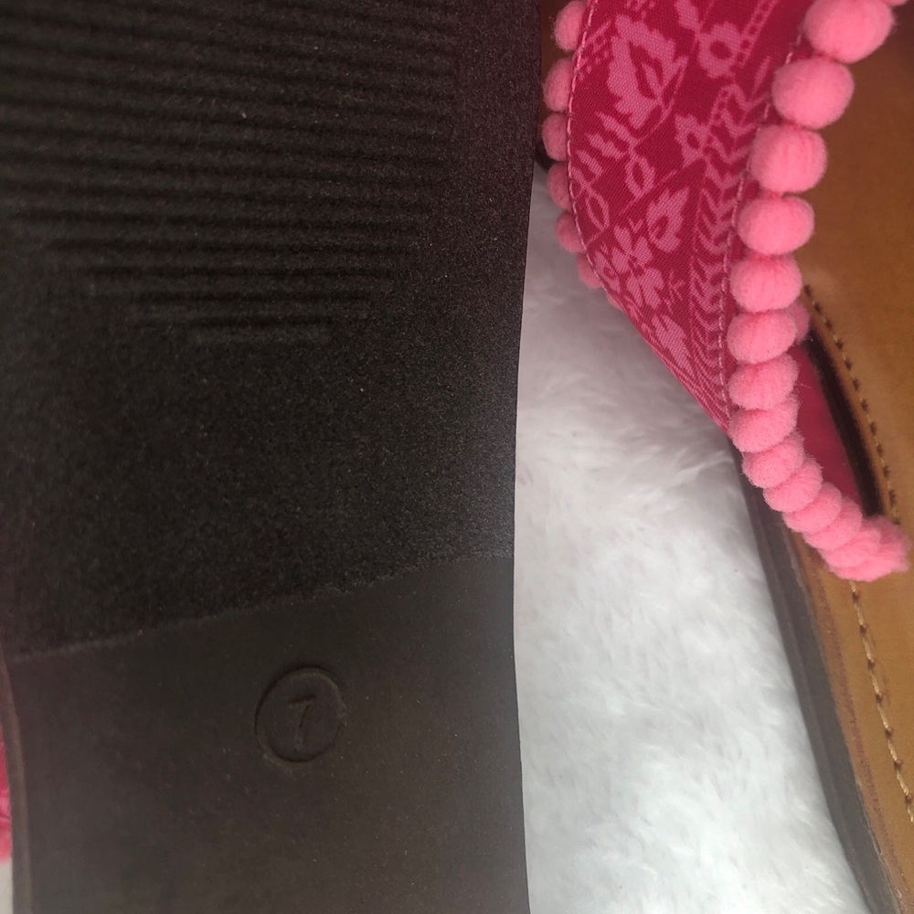 Pink Patterned Sandals by - Picture 7 of 8